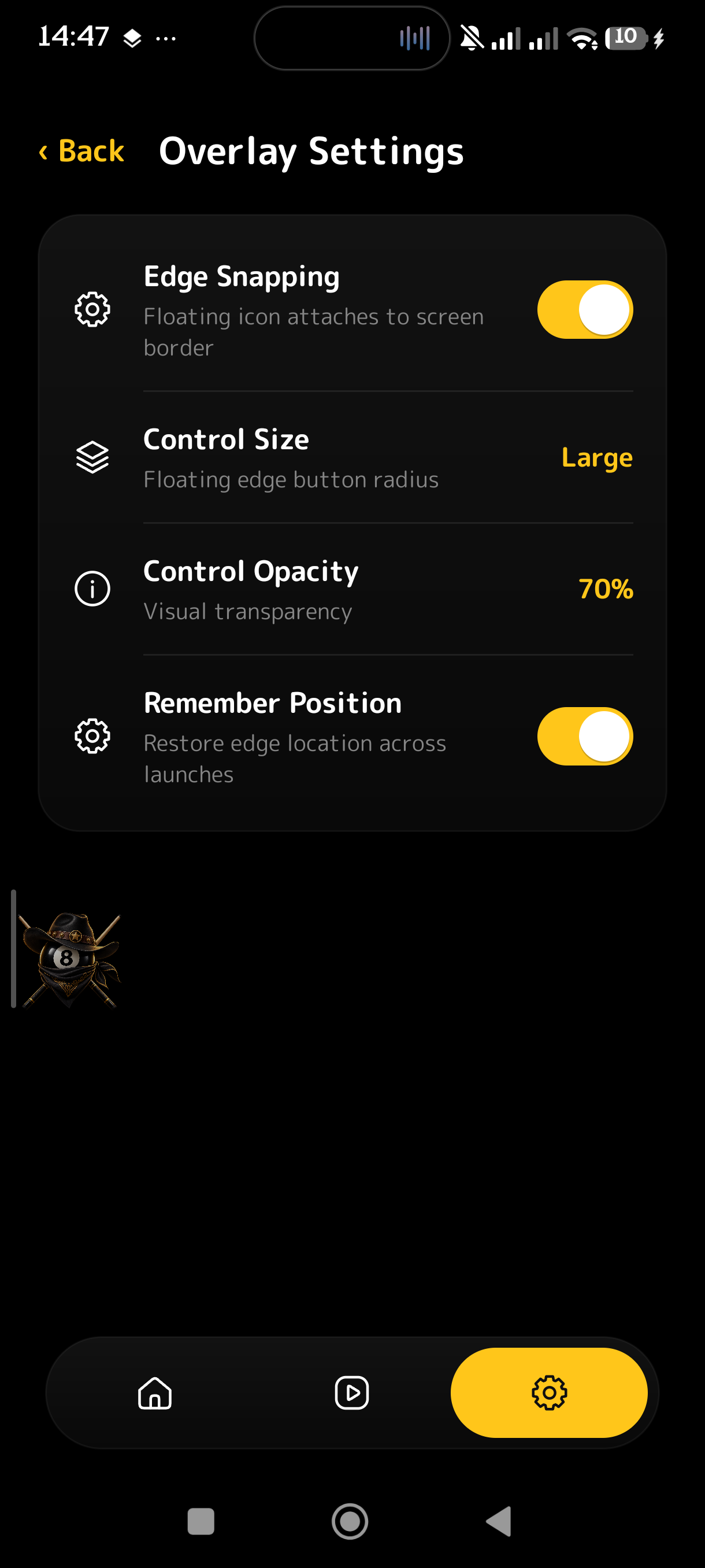 Overlay Settings