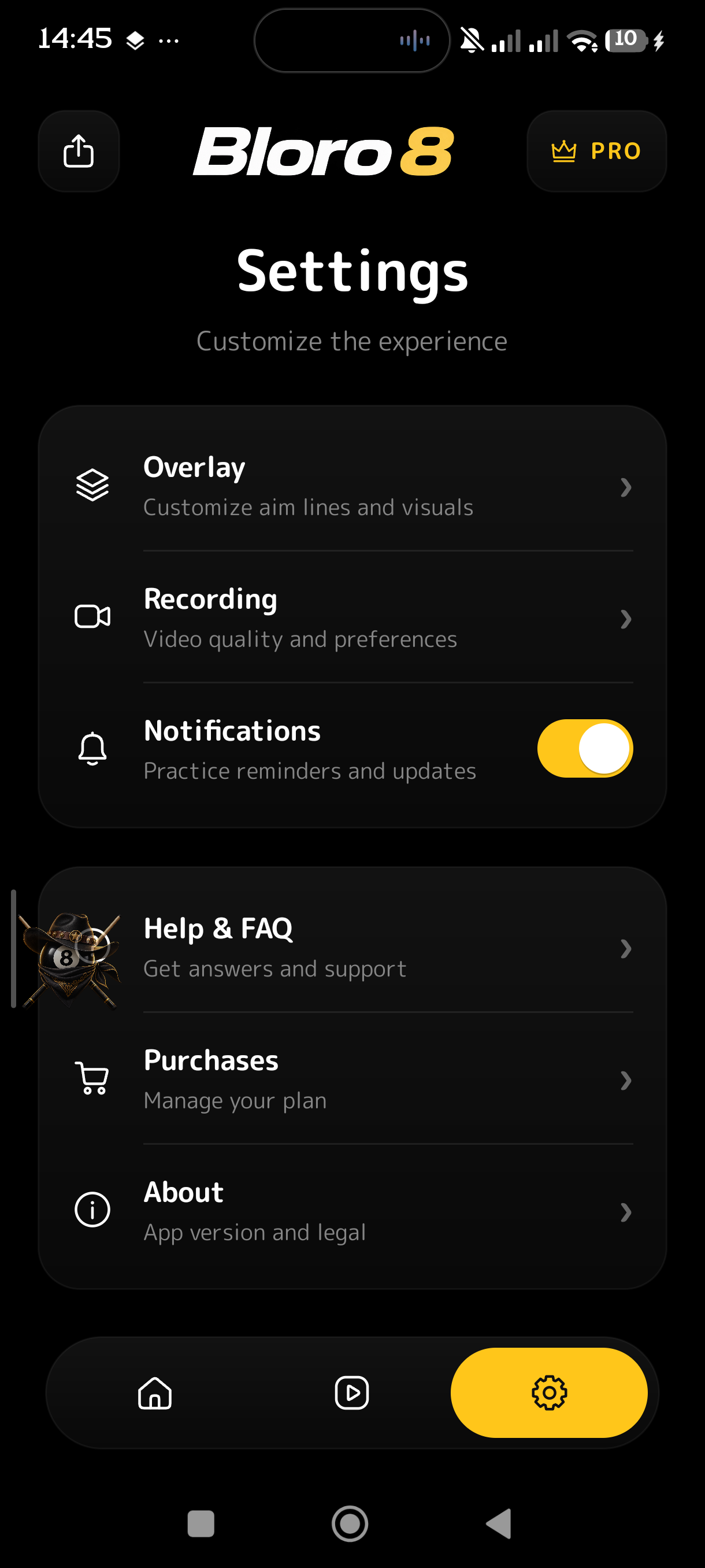 Settings Screen